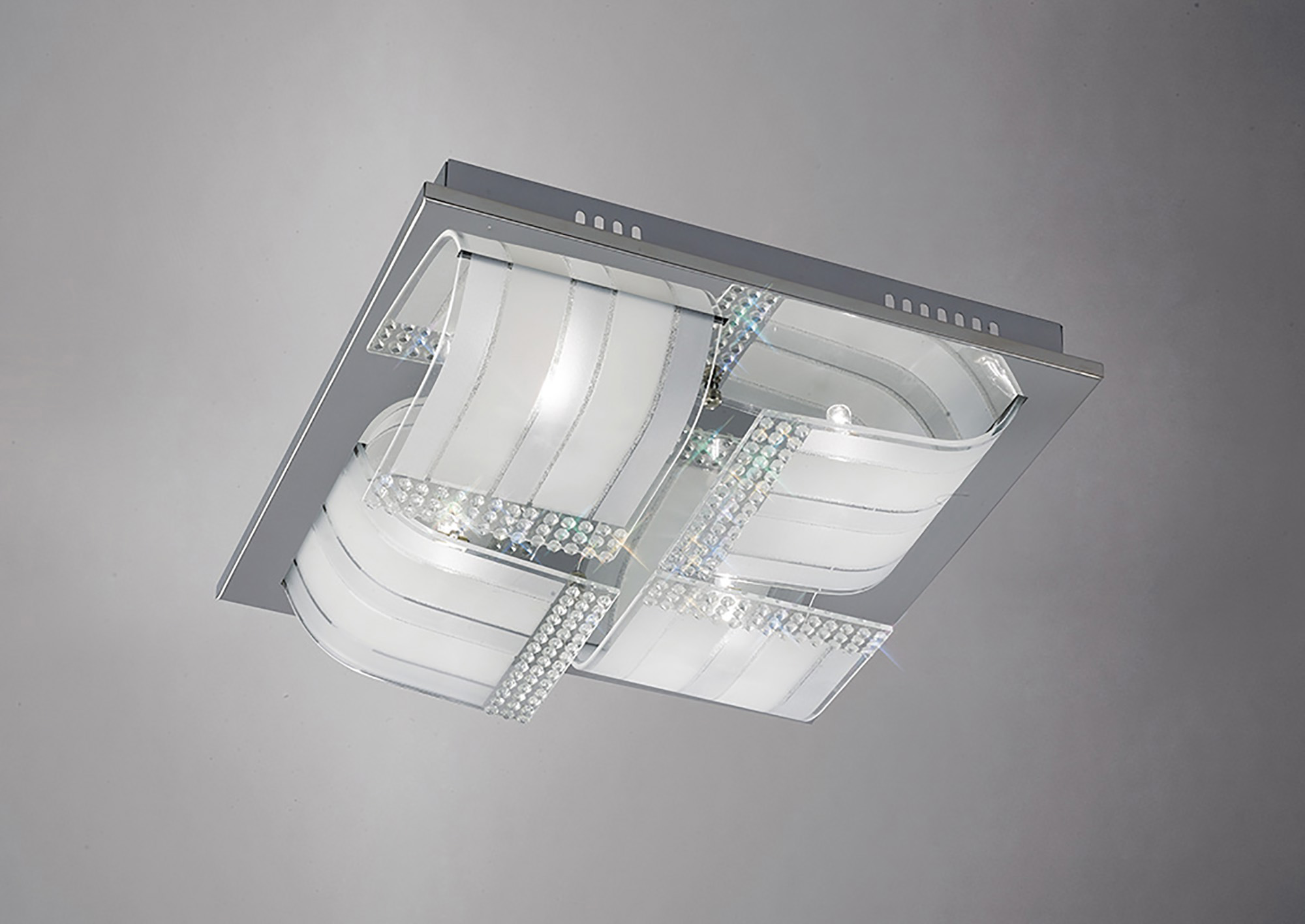 Charis Crystal Ceiling Lights Diyas Ringed & Square Crystal Fittings Charis Crystal Ceiling Lights Diyas Ringed & Square Crystal Fittings
